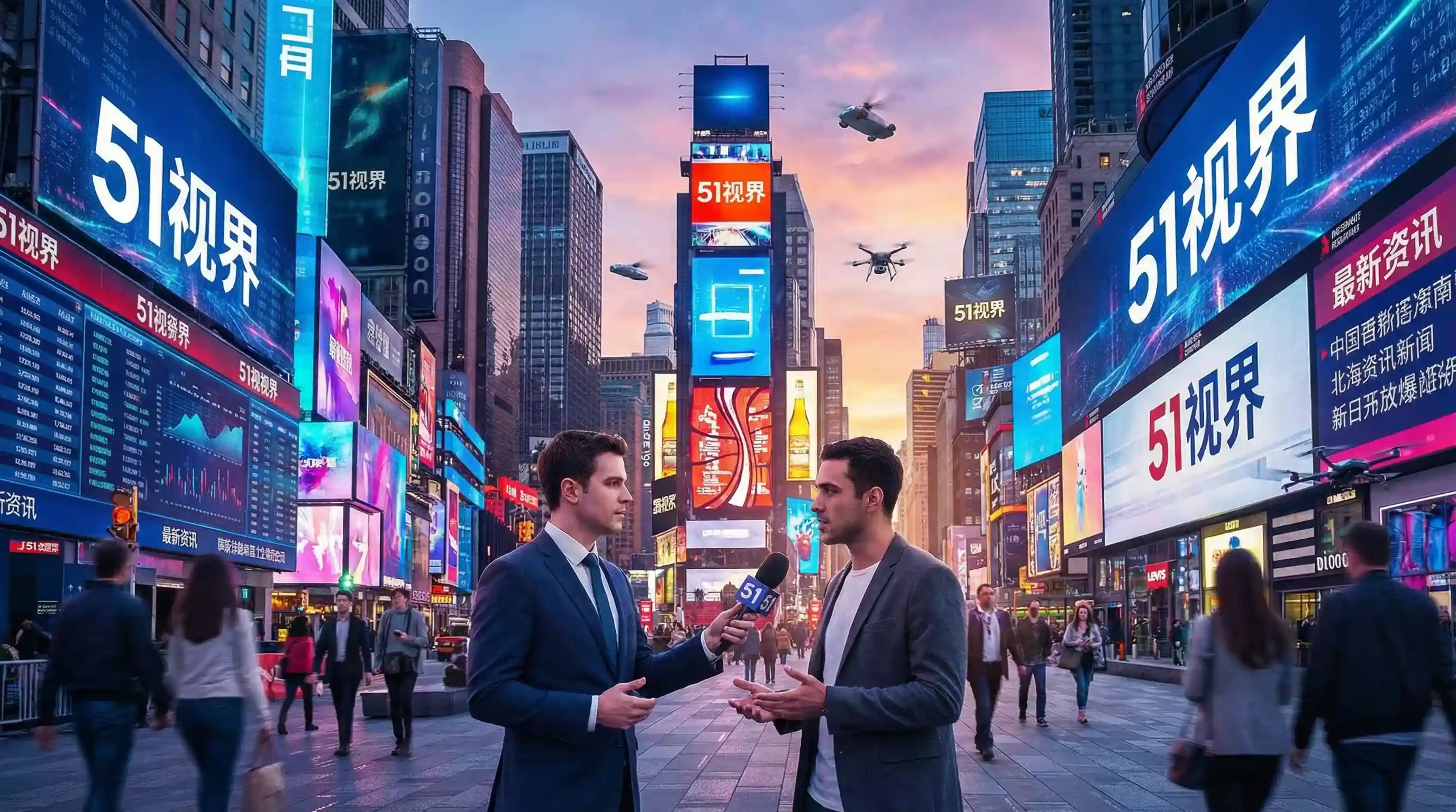 城市街头采访现场 - 吃瓜51 民生报道